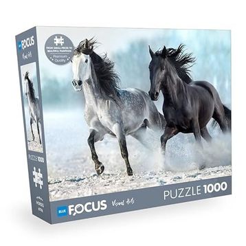 Blue Focus Horses Atlar 1000 Parça Puzzle