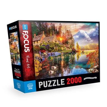 Blue Focus Mountain Houses Dağ Evleri 2000 Parça Puzzle