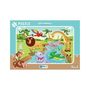 Blue Focus Sevimli Hayvanlar 30 Parça Puzzle