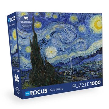 Blue Focus Starry Nıght 1000 Parça Puzzle