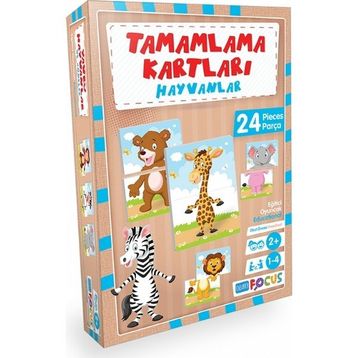 Blue Focus Tamamlama Kartları - Hayvanlar