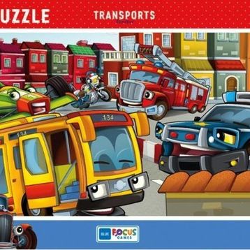 Blue Focus Taşıtlar 30 Parça Puzzle