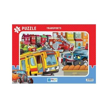 Blue Focus Taşıtlar 30 Parça Puzzle