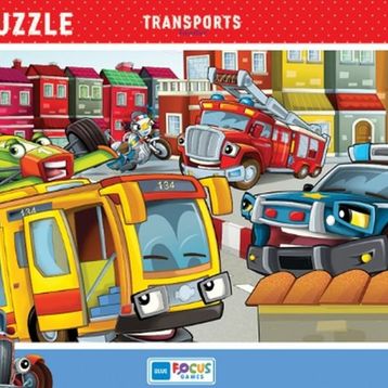 Blue Focus Taşıtlar 30 Parça Puzzle