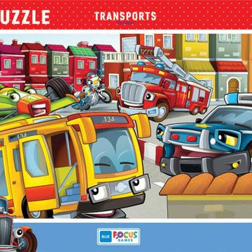 Blue Focus Taşıtlar 30 Parça Puzzle