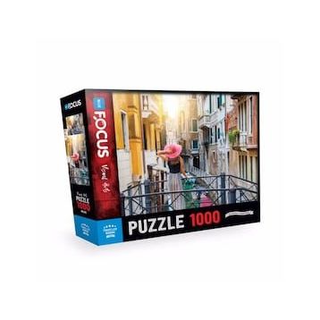 Blue Focus Traveller Woman 1000 Parça Puzzle