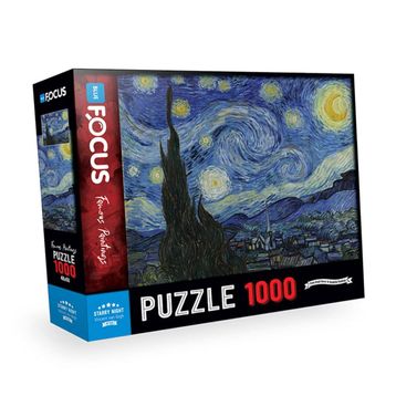 Blue Focus Yıldızlı Geceler 1000 Parça Puzzle