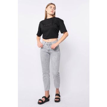 Blue White BW-0007 Açık Gri Kadın Jeans