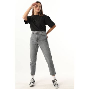 Blue White BW-0007 Açık Gri Kadın Jeans