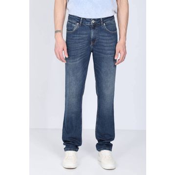 Blue White Erkek Koyu Mavi Rahat Kesim Jean Pantolon