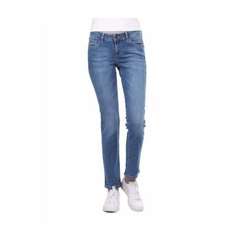 Blue White Mavi Düşük Bel Kadın Jean Pantolon