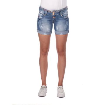 Blue White Mavi Jean Kadın Şort