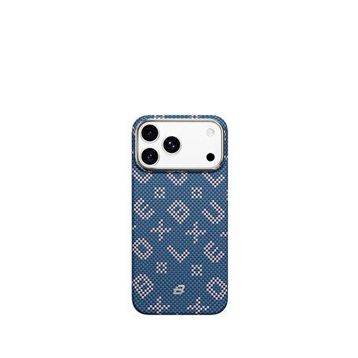 Blueo Mr. Gorilla Iphone 17 Pro Magsafe Uyumlu Aramid Fiber Mavi Telefon Kılıfı