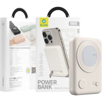 Blueo Mr.Gorilla Magsafe 10.000 mAh 20W PD 15W Standlı Kablosuz Beyaz Powerbank