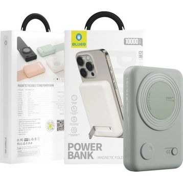 Blueo Mr.Gorilla Magsafe 10.000 mAh 20W PD 15W Standlı Kablosuz Yeşil Powerbank