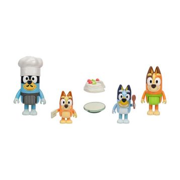 Bluey Let's Play Chef Pavlova 4'lü Oyuncak Figür