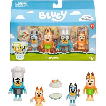 Bluey Let's Play Chef Pavlova 4'lü Oyuncak Figür