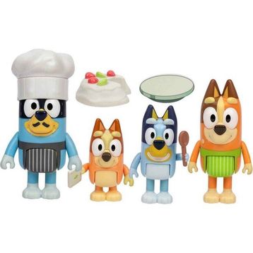 Bluey Let's Play Chef Pavlova 4'lü Oyuncak Figür