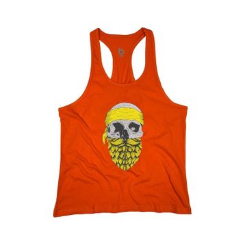 Bluu Arphax Turuncu Fitness Gym Tank Top Erkek Sporcu Atleti