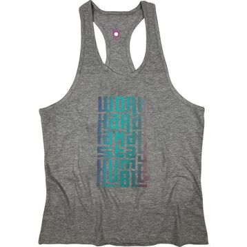 Bluu HMBLE Gri Fitness Gym Tank Top Erkek Sporcu Atleti
