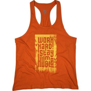 Bluu HMBLW Renkli Fitness Gym Tank Top Erkek Sporcu Atleti