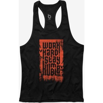 Bluu HMBLW Renkli Fitness Gym Tank Top Erkek Sporcu Atleti