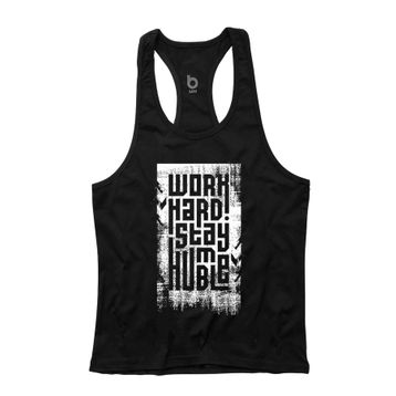Bluu HMBLW Siyah Beyaz Fitness Gym Tank Top Erkek Sporcu Atleti