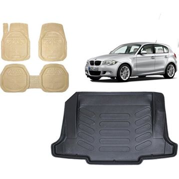 Bmw 1 Serisi E87 2008 Bej 3D Havuzlu Paspas