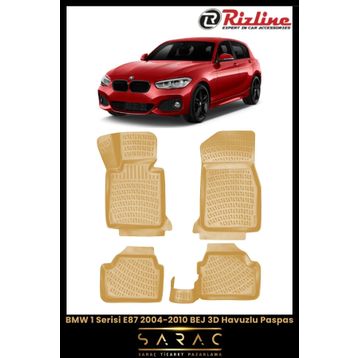 Bmw 1 Serisi E87 2009 Bej 3D Havuzlu Paspas