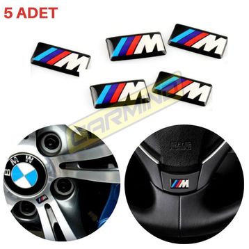 Bmw 5 Adet M Logo Jant Direksiyon Sticker