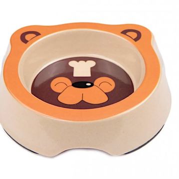 Bobo BO-3141Z Bambu 260 ml Turuncu Köpek Mama Kabı