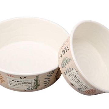 Bobo BO-3155 Melamin 800 ml Krem Köpek Mama Kabı