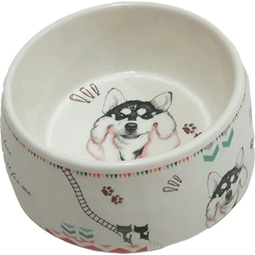 Bobo Krem Melamin 700 ml Kedi Köpek Mama Kabı