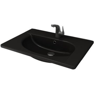 Bocchi 1020-005-0126 Taormina Arch Etajerli 86 cm Siyah Lavabo