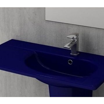 Bocchi 1020-010-0126 Tao Arch 86 cm Safir Mavi Etajerli Lavabo
