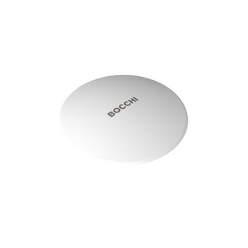 Bocchi 1219-001-0120 Parlak Beyaz Logolu Seramik Süzgeç Kapağı