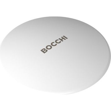 Bocchi 1219-001-0120 Parlak Beyaz Logolu Seramik Süzgeç Kapağı