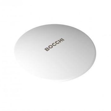Bocchi 1219-001-0120 Parlak Beyaz Logolu Seramik Süzgeç Kapağı