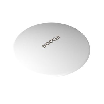 Bocchi 1219-001-0120 Parlak Beyaz Logolu Seramik Süzgeç Kapağı