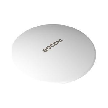 Bocchi 1219-001-0120 Parlak Beyaz Logolu Seramik Süzgeç Kapağı