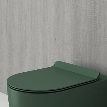 Bocchi A0330-027 Mat Yeşil Yavaş Kapanır Pure Slim Klozet Kapağı