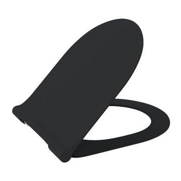 Bocchi A0336-005 Parlak Siyah Yavaş Kapanır Pure Slim Klozet Kapağı