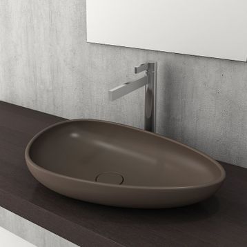 Bocchi Etna 58 cm Çanak Mat Kahve Lavabo