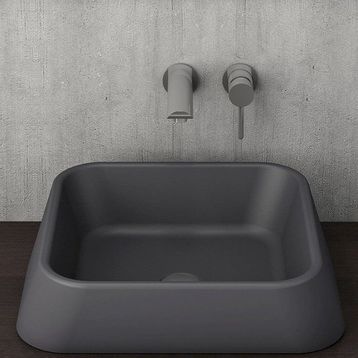 Bocchi Firenze Çanak 50 cm Mat Antrasit Lavabo