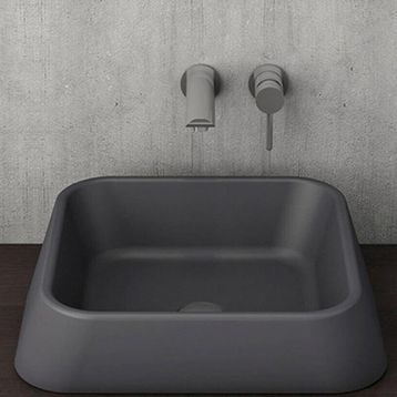 Bocchi Firenze Çanak 50 cm Mat Antrasit Lavabo