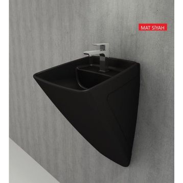 Bocchi Firenze Mat Siyah Asma Monoblok Lavabo