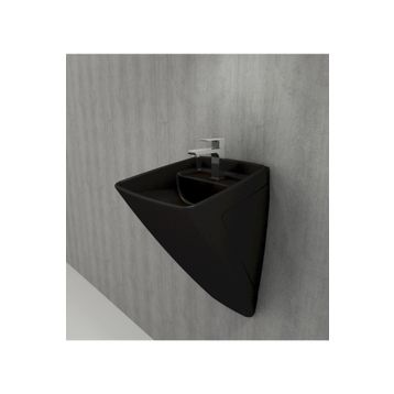 Bocchi Firenze Mat Siyah Asma Monoblok Lavabo