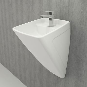 Bocchi Firenze Parlak Beyaz Asma Monoblok Lavabo