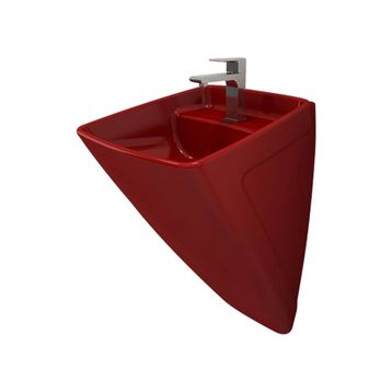 Bocchi Firenze Parlak Kırmızı Asma Monoblok Lavabo