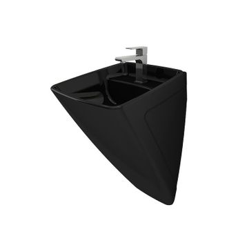 Bocchi Firenze Parlak Siyah Asma Monoblok Lavabo